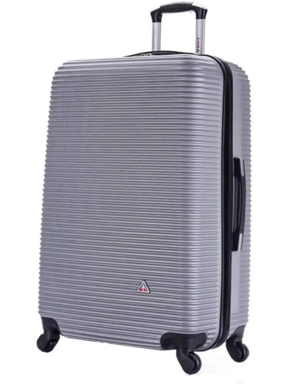 28-Inch Lightweight Hardside Spinner Luggage - Stylish Silver Travel Bag
